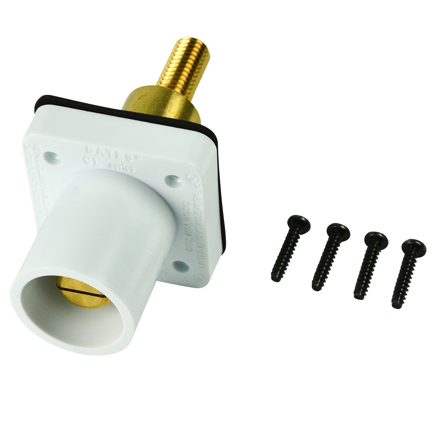 CL 16 Series Panel Mount Inlet (400A / 600V) Threaded Stud Male - White ...