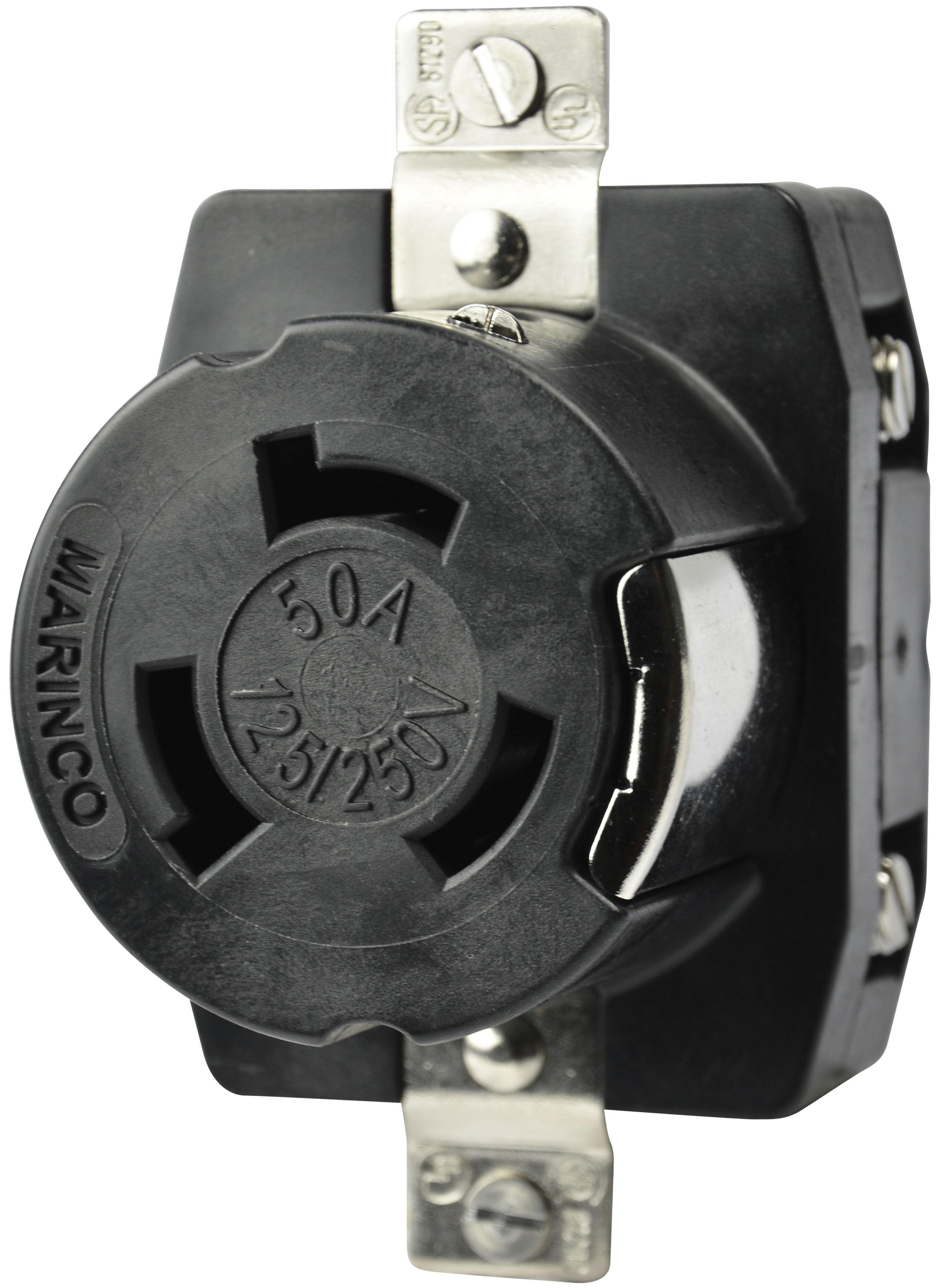 50A 125/250V 3P4W Locking Receptacle Corrosion Resistant